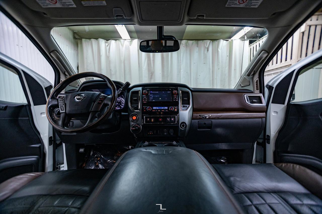 2017 Nissan Titan XD 4x4 Crew Cab Platinum Reserve Diesel Leather Roof Nav Red Deer AB