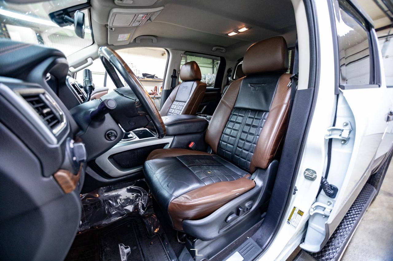 2017 Nissan Titan XD 4x4 Crew Cab Platinum Reserve Diesel Leather Roof Nav Red Deer AB