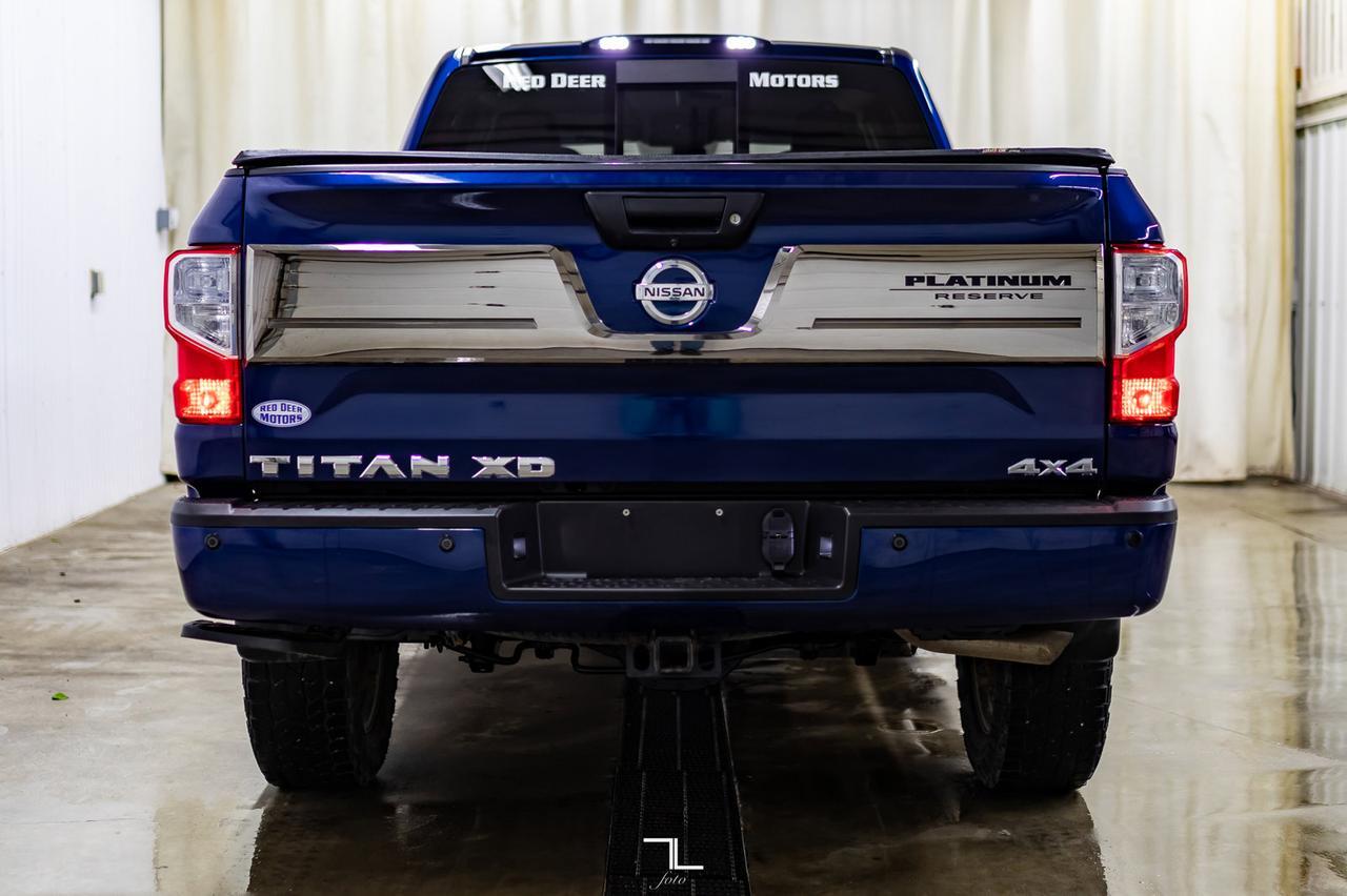 2017 Nissan Titan XD 4x4 Crew Cab Platinum Reserve Leather Roof Nav Red Deer AB