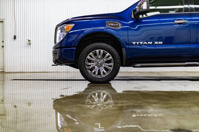 2017 Nissan Titan XD 4x4 Crew Cab Platinum Reserve Leather Roof Nav Red Deer AB