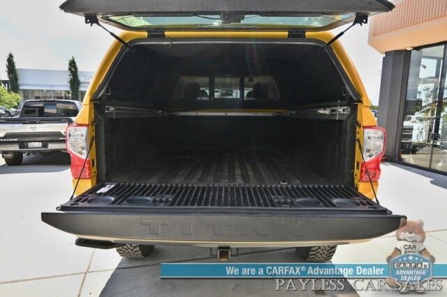2017 Nissan Titan XD PRO-4X / 4X4 / Turbo Diesel / Convenience Pkg / Crew Cab / Auto Start / Front & Rear Heated Leather Seats / Heated Steering / NAV / Rockford Fosgate Audio / Bluetooth / Westin HDX Guard / Only 35K Miles / Tow Pkg Anchorage AK