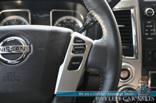 2017 Nissan Titan XD PRO-4X / 4X4 / Turbo Diesel / Convenience Pkg / Crew Cab / Auto Start / Front & Rear Heated Leather Seats / Heated Steering / NAV / Rockford Fosgate Audio / Bluetooth / Westin HDX Guard / Only 35K Miles / Tow Pkg Anchorage AK