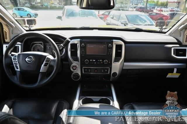 2017 Nissan Titan XD PRO-4X / 4X4 / Turbo Diesel / Convenience Pkg / Crew Cab / Auto Start / Front & Rear Heated Leather Seats / Heated Steering / NAV / Rockford Fosgate Audio / Bluetooth / Westin HDX Guard / Only 35K Miles / Tow Pkg Anchorage AK