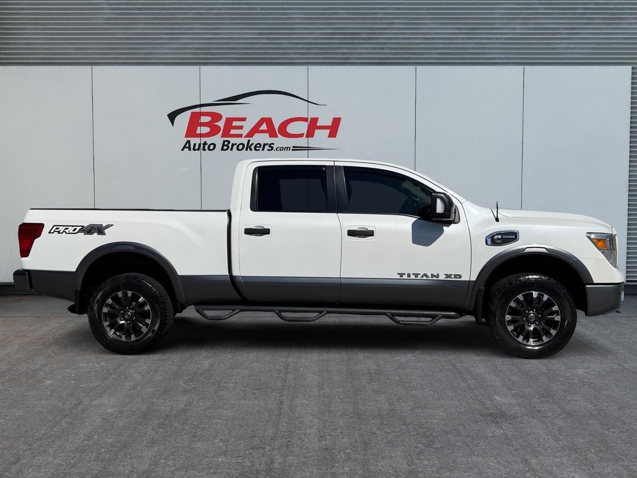 2017 Nissan Titan XD PRO-4X, BLUETOOTH, NAVIGATION, TOWING PACKAGE, BACKUP CAMERA, RUNNING BOARDS, BLIND SPOT ALERT, KEYLESS ENTRY, TOW HOOKS, CLEAN CARFAX, READY TO TOW ANYTHING! Norfolk VA