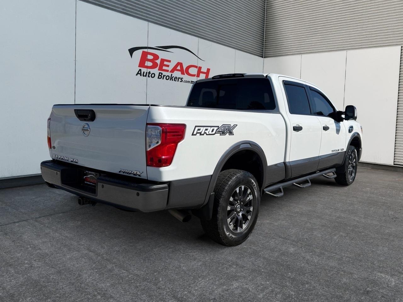 2017 Nissan Titan XD PRO-4X, BLUETOOTH, NAVIGATION, TOWING PACKAGE, BACKUP CAMERA, RUNNING BOARDS, BLIND SPOT ALERT, KEYLESS ENTRY, TOW HOOKS, CLEAN CARFAX, READY TO TOW ANYTHING! Norfolk VA