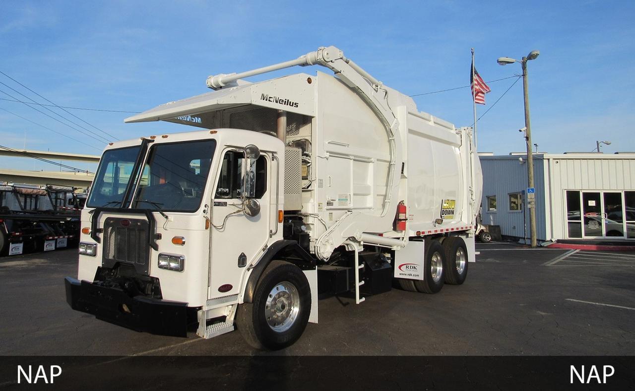 2017 Peterbilt 320 40 yard McNeilus Front Loader Garbage Truck