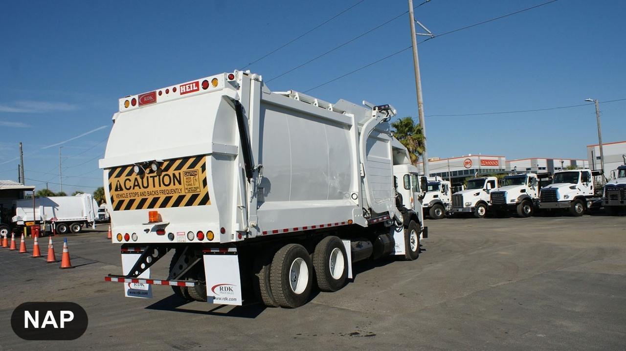 2017 Peterbilt 320 44 yard Heil Front Loader Garbage Truck Tampa FL
