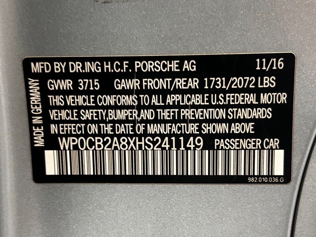 2017 Porsche 718 Boxster S Portland OR