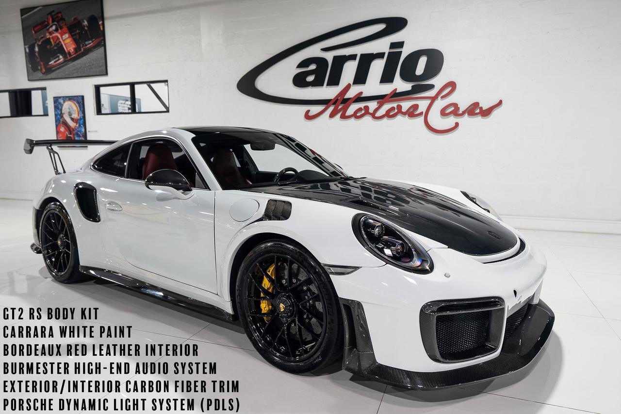 2017 Porsche 911 Turbo S GT2 RS BODY KIT! Carrara White paint, Bordeaux Red interior, Burmester audio AND MUCH MORE!!