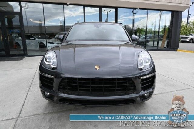 2017 Porsche Macan / AWD / Porsche Connect Plus / Power Leather & Alcantara Seats / Navigation / Lane Departure & Blind Spot Alert / Bluetooth / Backup Camera / Dual Climate Control / Power Liftgate / Keyless Entry / Only 47k Miles Anchorage AK