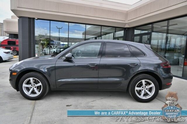 2017 Porsche Macan / AWD / Porsche Connect Plus / Power Leather & Alcantara Seats / Navigation / Lane Departure & Blind Spot Alert / Bluetooth / Backup Camera / Dual Climate Control / Power Liftgate / Keyless Entry / Only 47k Miles Anchorage AK