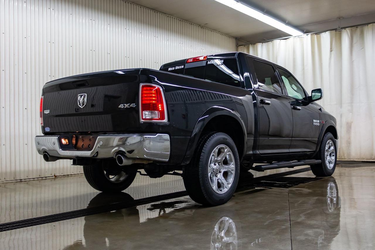 2017 Ram 1500 4x4 Crew Cab Laramie Diesel Leather Roof Nav Red Deer AB