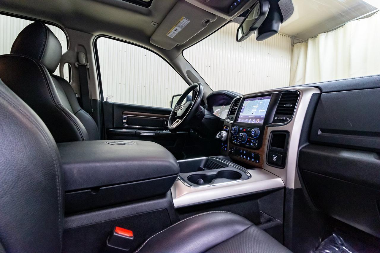2017 Ram 1500 4x4 Crew Cab Laramie Diesel Leather Roof Nav Red Deer AB