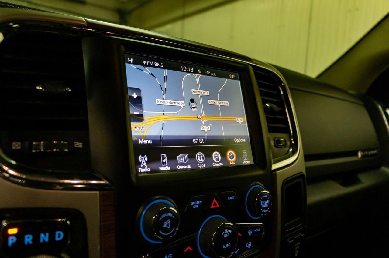 2017 Ram 1500 4x4 Crew Cab Laramie EcoDiesel Leather Roof Nav Red Deer AB