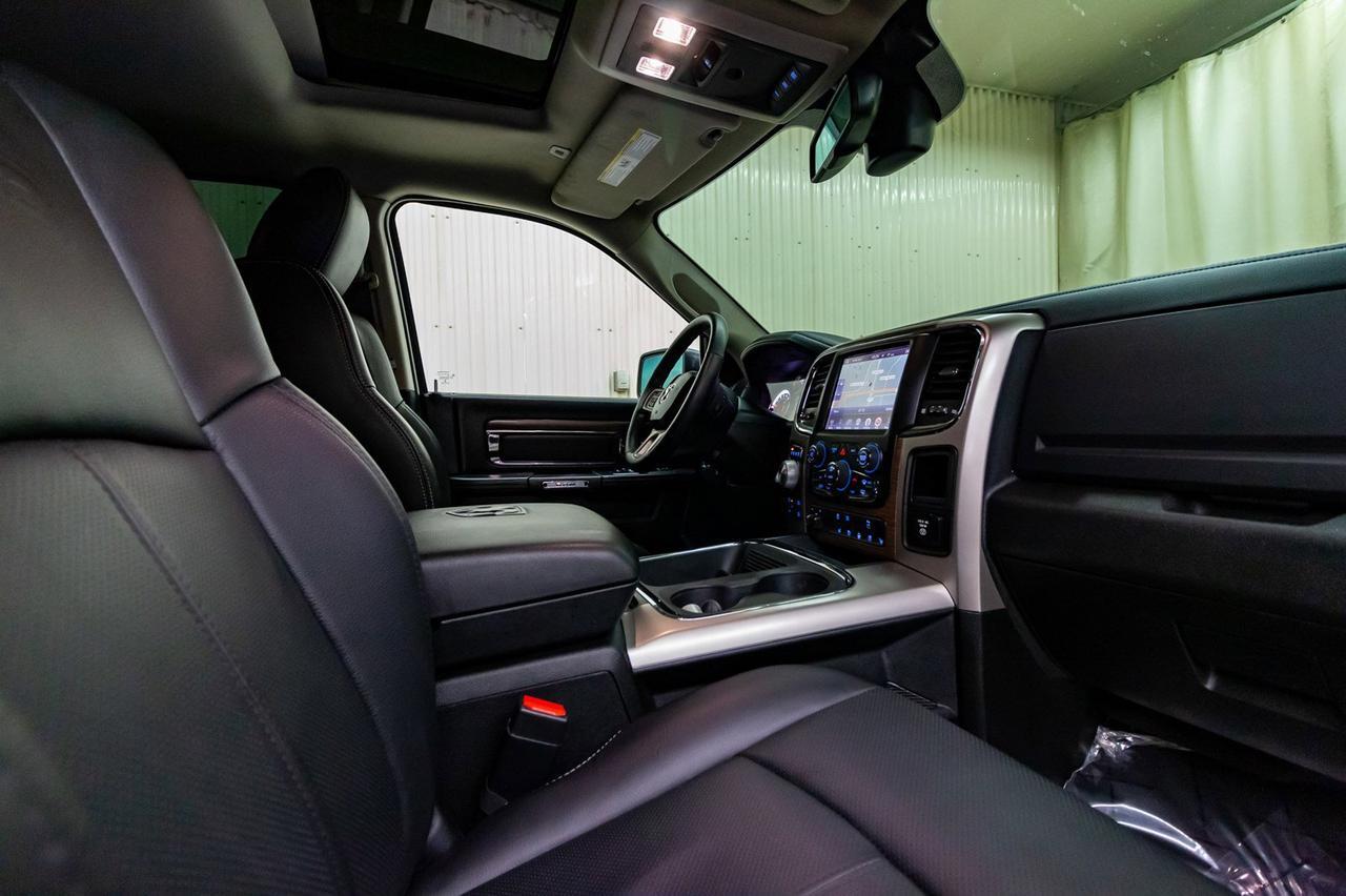 2017 Ram 1500 4x4 Crew Cab Laramie EcoDiesel Leather Roof Nav Red Deer AB