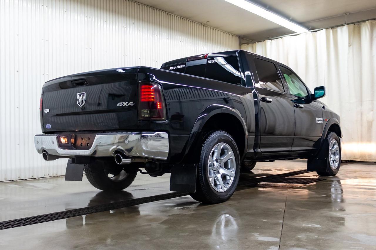 2017 Ram 1500 4x4 Crew Cab Laramie EcoDiesel Leather Roof Nav Red Deer AB