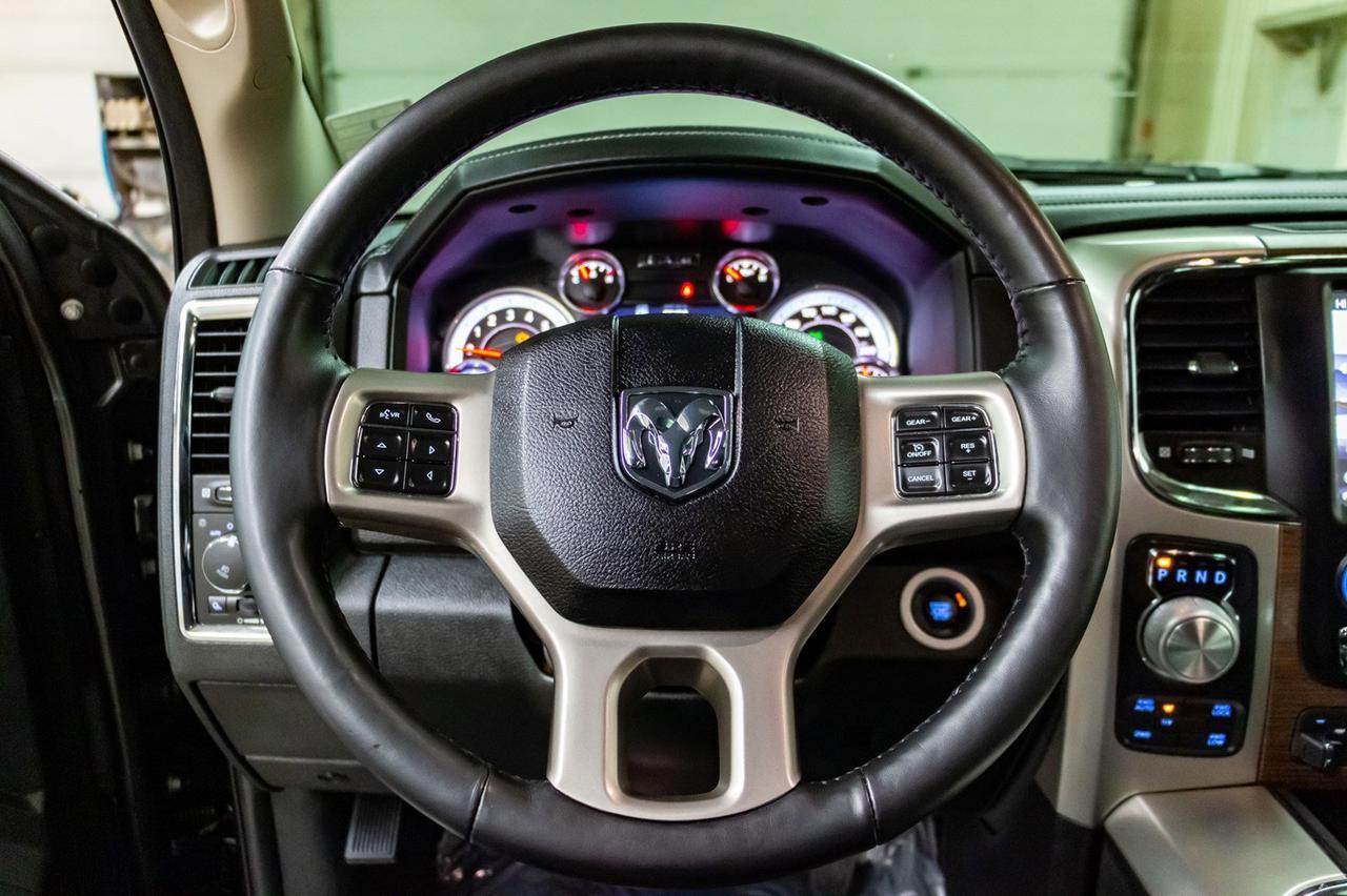 2017 Ram 1500 4x4 Crew Cab Laramie EcoDiesel Leather Roof Nav Red Deer AB