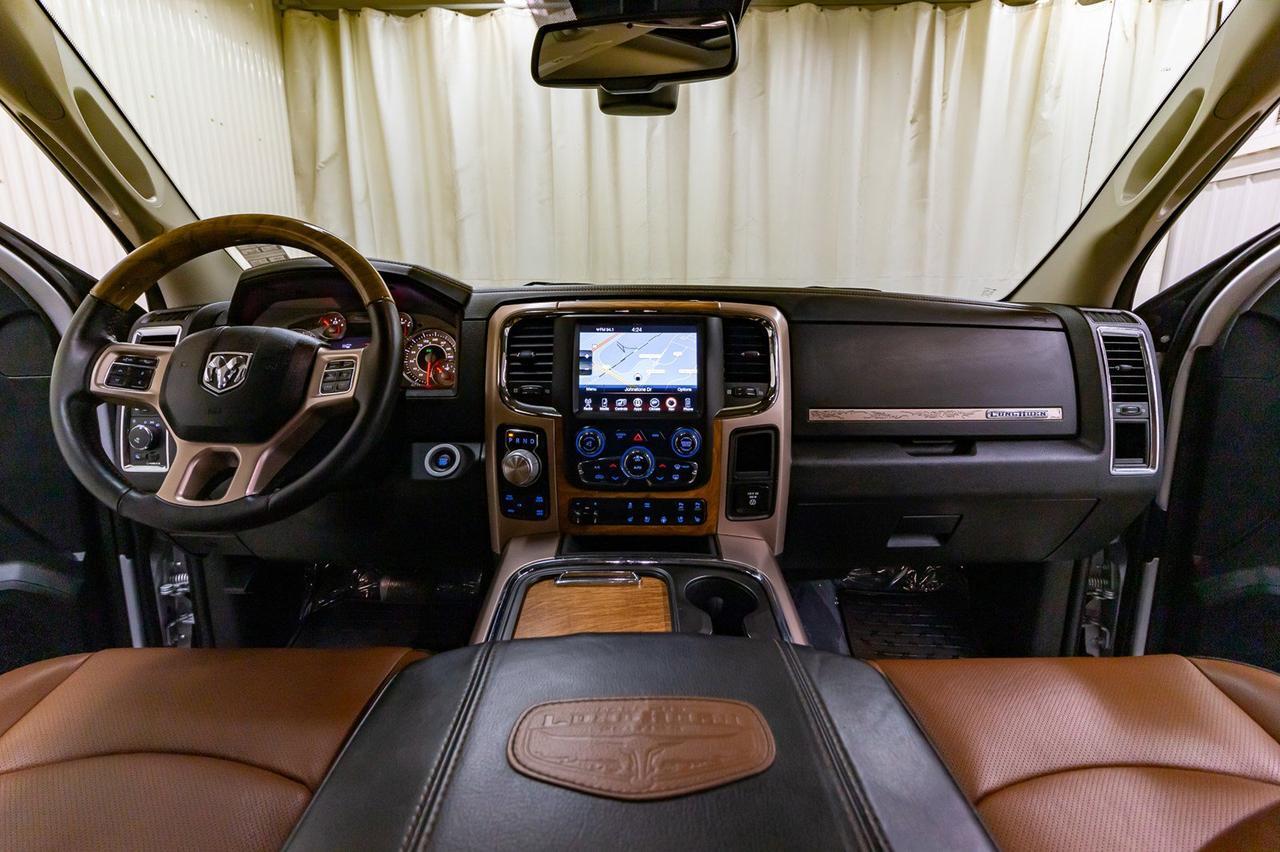 2017 Ram 1500 4x4 Crew Cab Longhorn Leather Roof Nav Red Deer AB