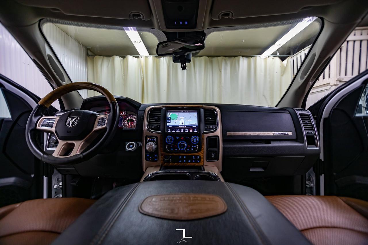 2017 Ram 1500 4x4 Crew Cab Longhorn Leather Roof Nav Red Deer AB