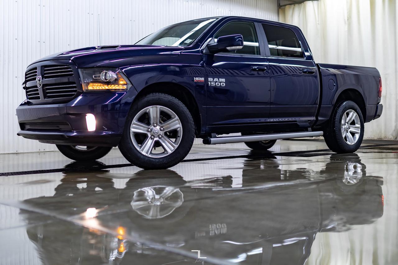 2017 Ram 1500 4x4 Crew Cab Sport Leather BCam Red Deer AB