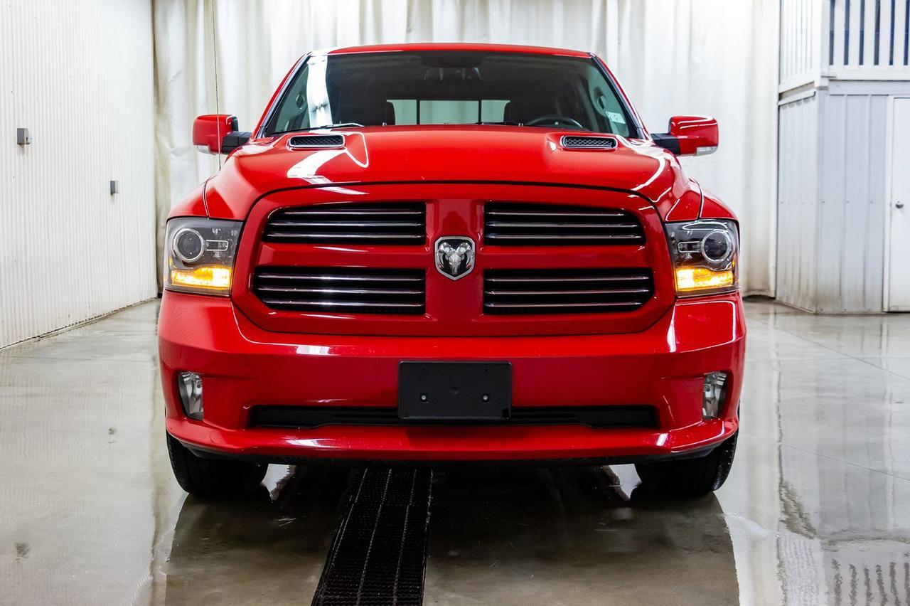 2017 Ram 1500 4x4 Crew Cab Sport Leather Roof Nav Red Deer AB