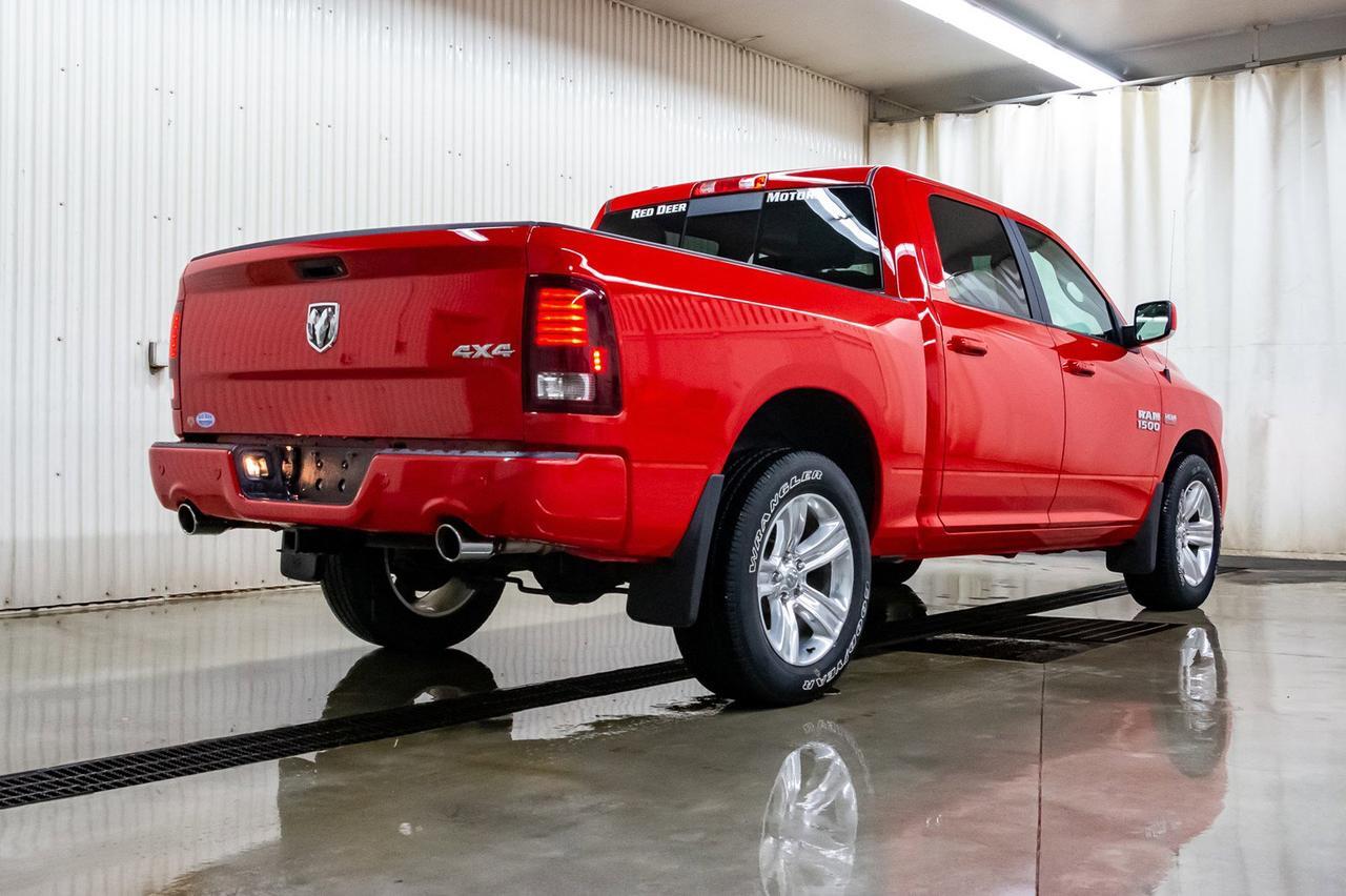 2017 Ram 1500 4x4 Crew Cab Sport Leather Roof Nav Red Deer AB