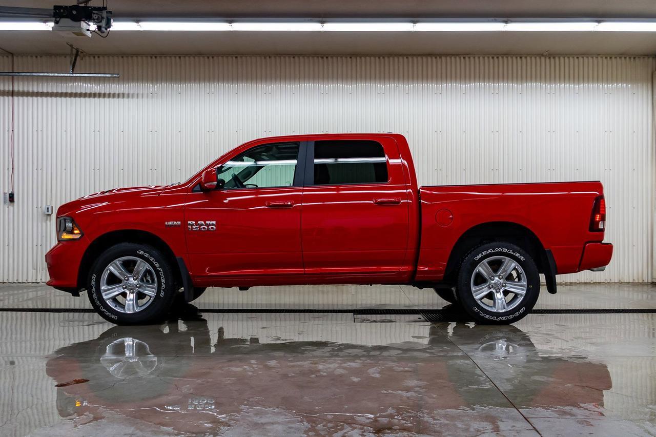 2017 Ram 1500 4x4 Crew Cab Sport Leather Roof Nav Red Deer AB