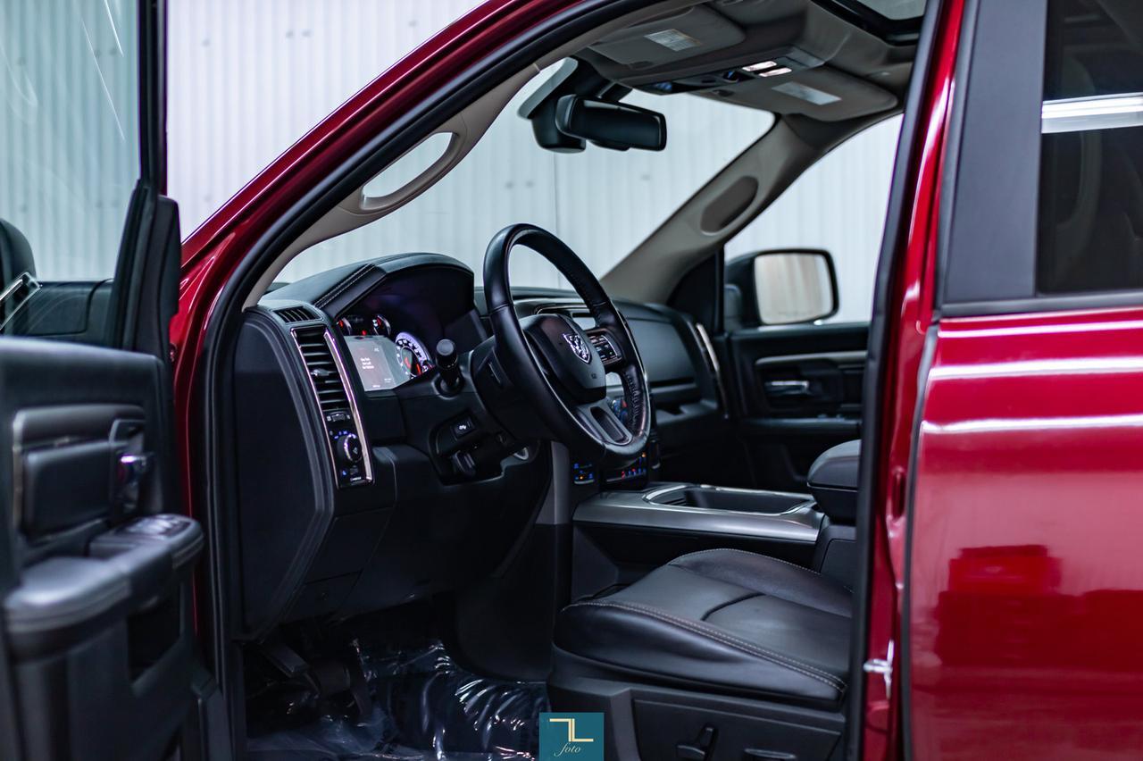 2017 Ram 1500 4x4 Crew Cab Sport Leather Roof Nav Red Deer AB