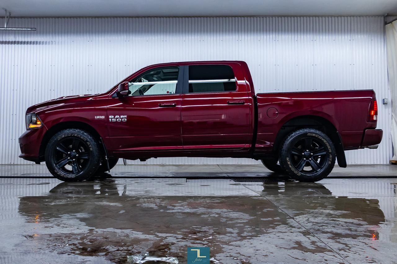 2017 Ram 1500 4x4 Crew Cab Sport Leather Roof Nav Red Deer AB