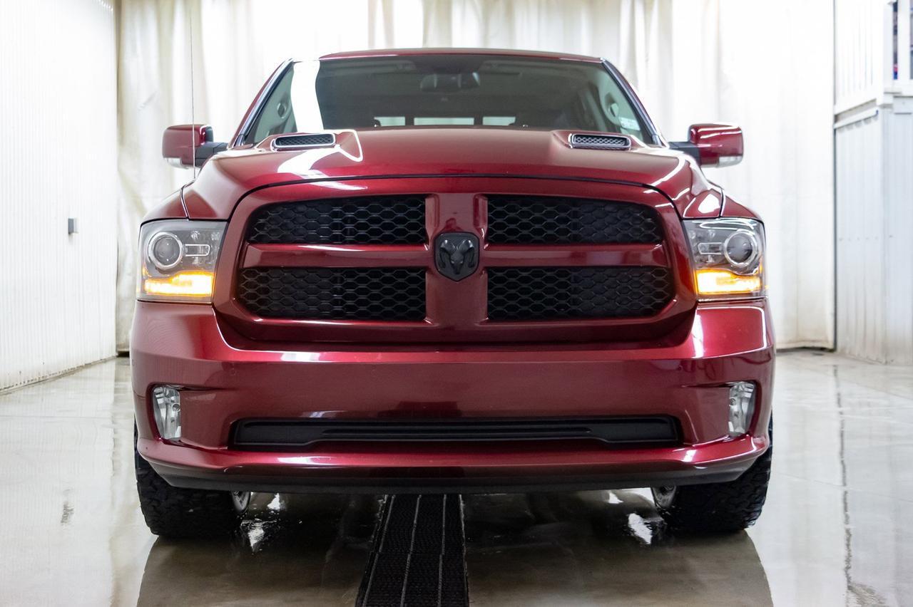 2017 Ram 1500 4x4 Crew Cab Sport Leather Roof Nav Red Deer AB