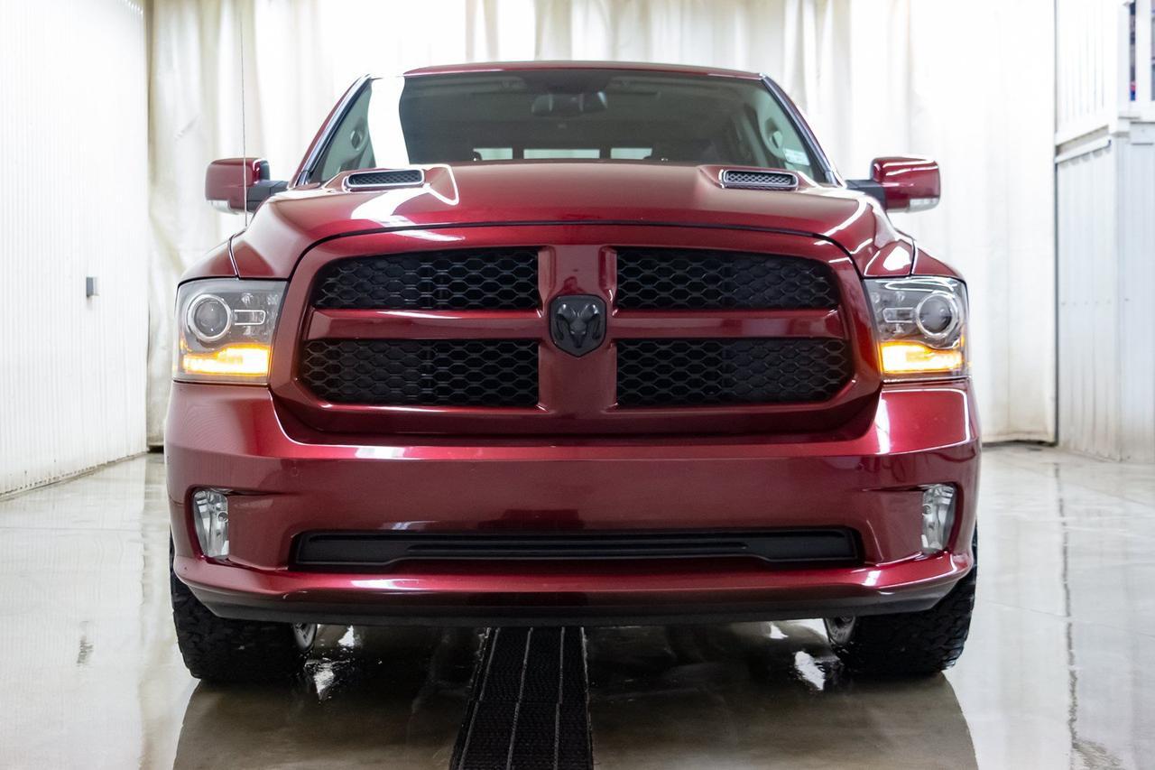 2017 Ram 1500 4x4 Crew Cab Sport Leather Roof Nav Red Deer AB