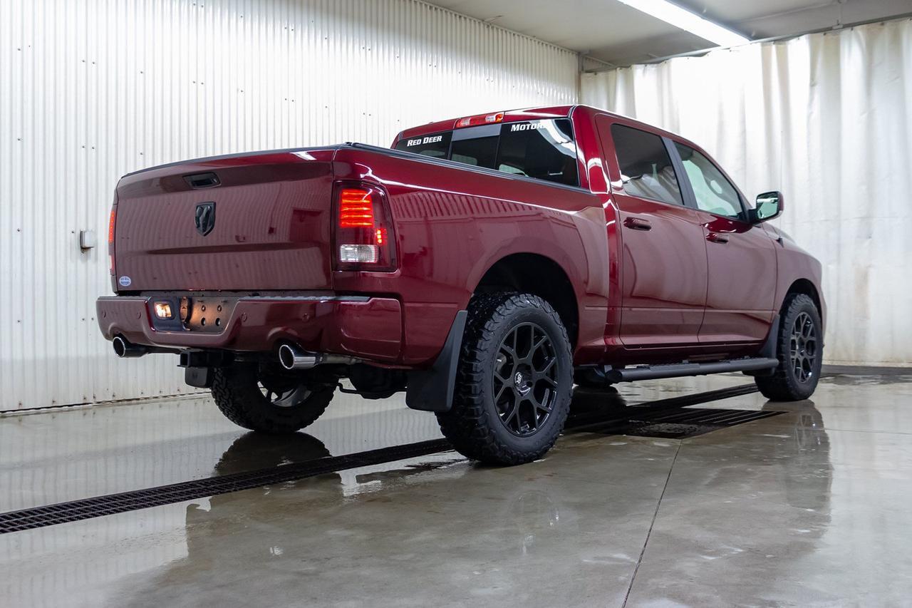 2017 Ram 1500 4x4 Crew Cab Sport Leather Roof Nav Red Deer AB