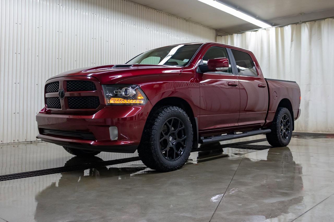 2017 Ram 1500 4x4 Crew Cab Sport Leather Roof Nav Red Deer AB