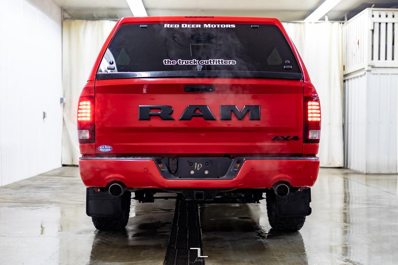 2017 Ram 1500 4x4 Crew Cab Sport Leather Roof Nav Red Deer AB