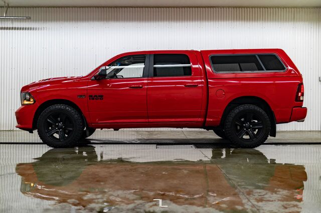2017 Ram 1500 4x4 Crew Cab Sport Leather Roof Nav Red Deer AB