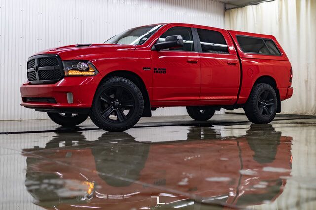 2017 Ram 1500 4x4 Crew Cab Sport Leather Roof Nav Red Deer AB