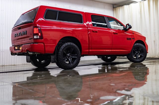 2017 Ram 1500 4x4 Crew Cab Sport Leather Roof Nav Red Deer AB