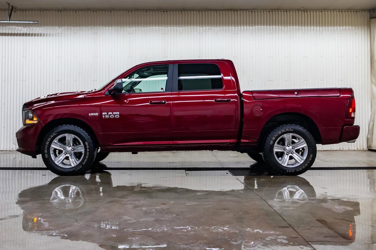 2017 Ram 1500 4x4 Crew Cab Sport Leather Roof Nav Red Deer AB