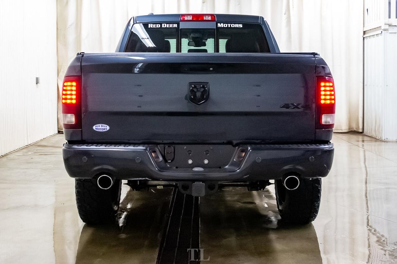 2017 Ram 1500 4x4 Crew Cab Sport Level Kit Wheels Leather Roof Nav Red Deer AB