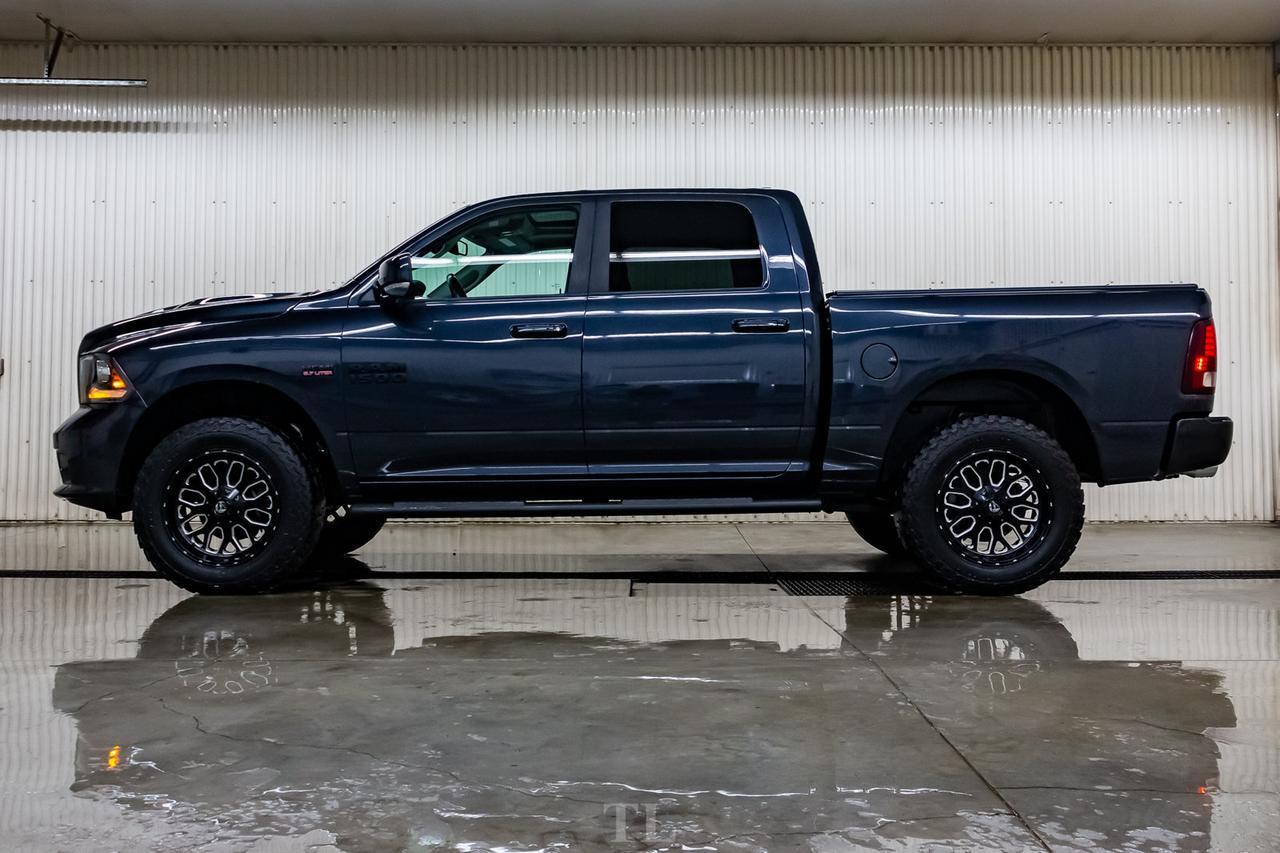 2017 Ram 1500 4x4 Crew Cab Sport Level Kit Wheels Leather Roof Nav Red Deer AB