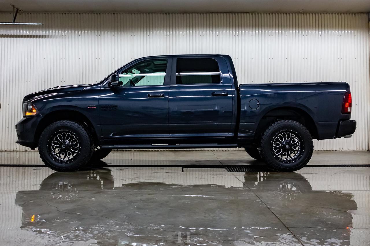 2017 Ram 1500 4x4 Crew Cab Sport Level Kit Wheels Leather Roof Nav Red Deer AB