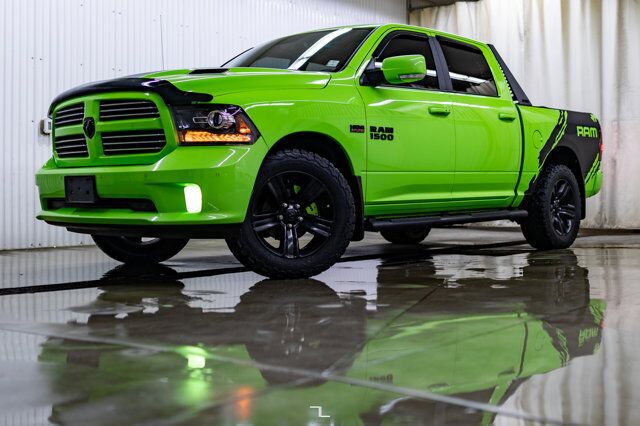 2017 Ram 1500 4x4 Crew Cab Sport Sublime Leather Roof Nav Red Deer AB