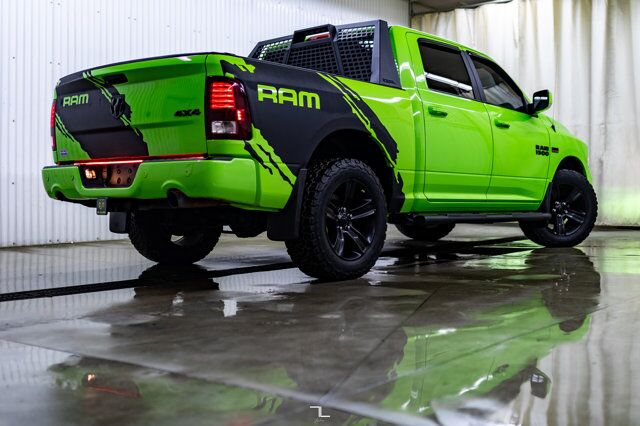 2017 Ram 1500 4x4 Crew Cab Sport Sublime Leather Roof Nav Red Deer AB