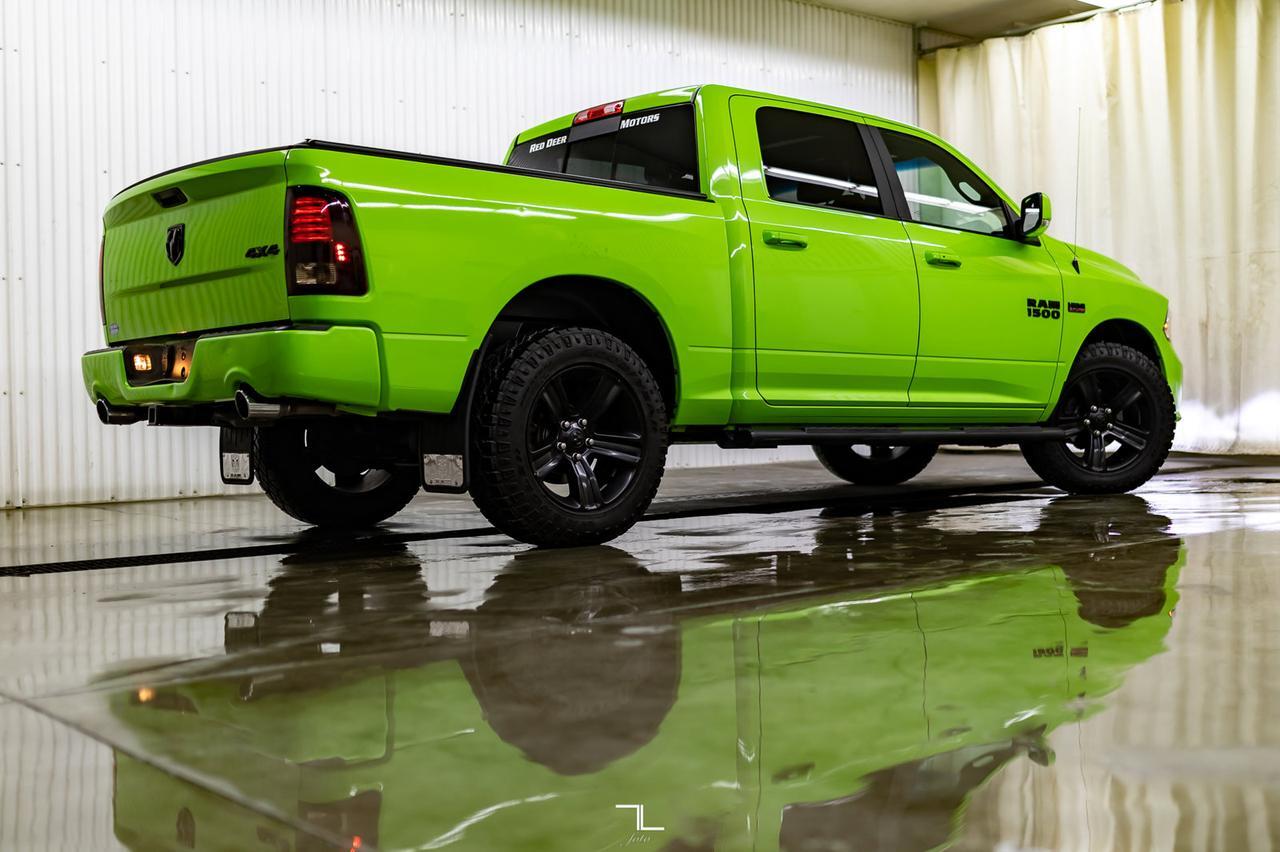 2017 Ram 1500 4x4 Crew Cab Sublime Sport Leather Roof Nav Red Deer AB