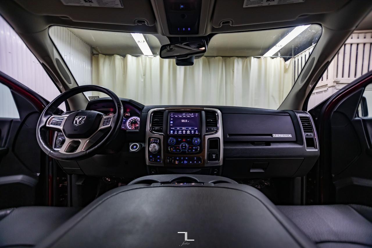 2017 Ram 1500 4x4 Quad Cab Laramie Leather BCam Red Deer AB