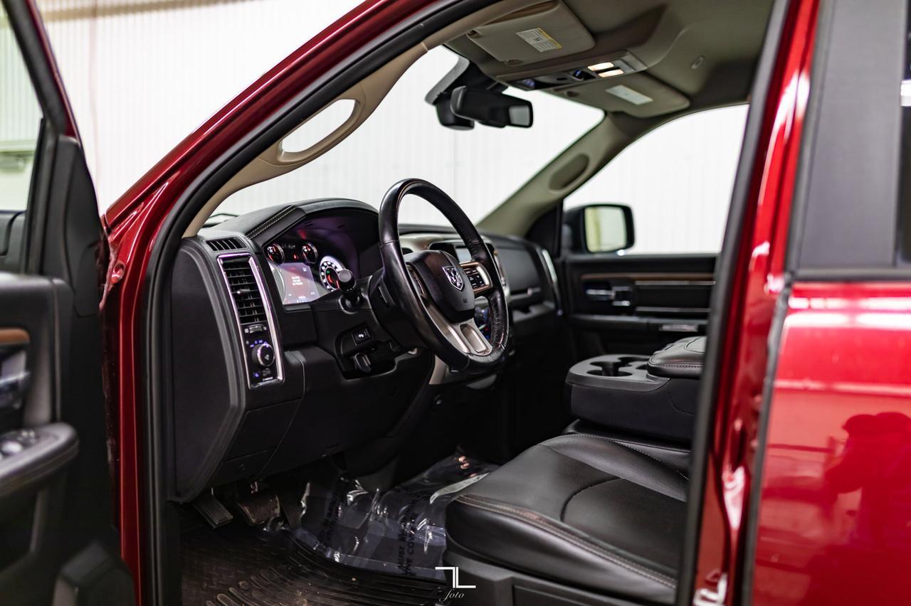 2017 Ram 1500 4x4 Quad Cab Laramie Leather BCam Red Deer AB