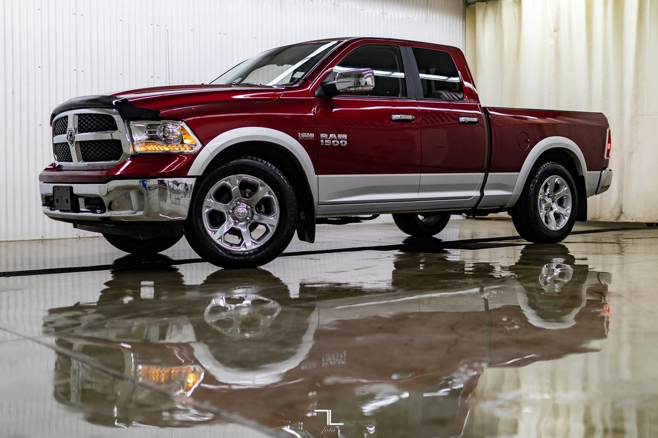 2017 Ram 1500 4x4 Quad Cab Laramie Leather BCam Red Deer AB