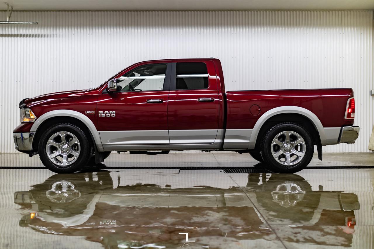 2017 Ram 1500 4x4 Quad Cab Laramie Leather BCam Red Deer AB