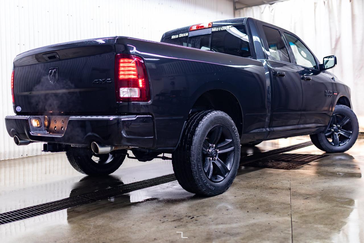 2017 Ram 1500 4x4 Quad Cab Sport PSeat Red Deer AB