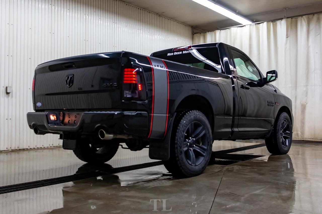 2017 Ram 1500 4x4 Reg Cab Short Box Sport Leather Nav BCam Red Deer AB